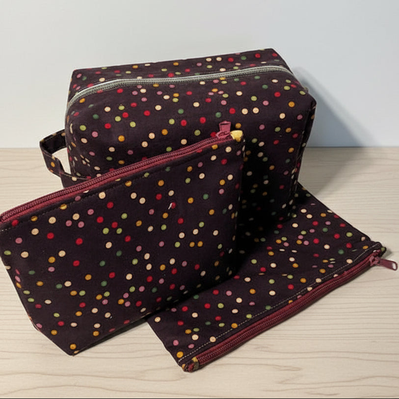 3 pc Polka Dot Bag Collection