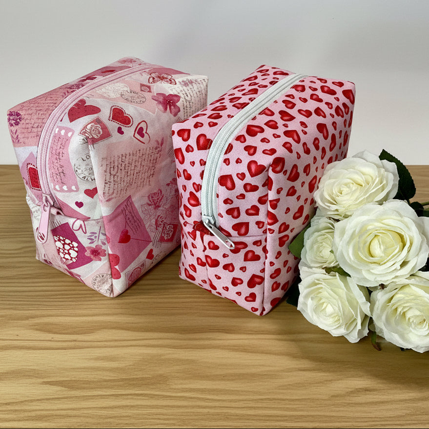 Premium Cotton Organizer Bags - Medium - Valentine's Edition