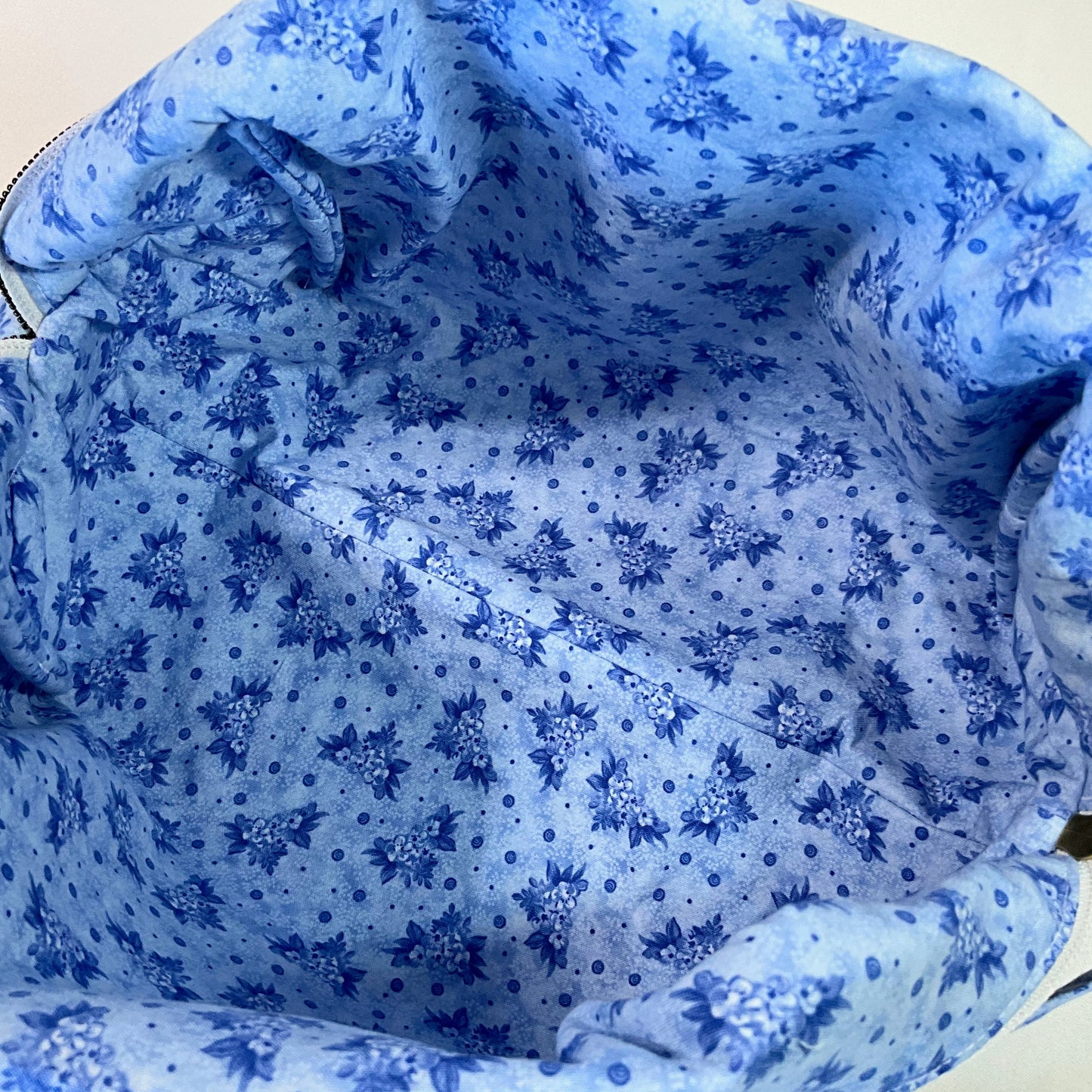 Travel Bags Large Boxed Bottom - Floral - Premium Cotton