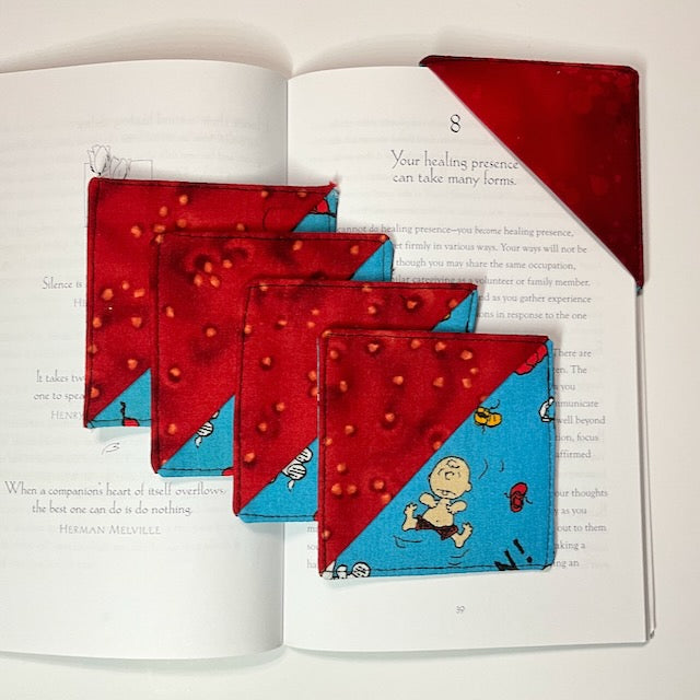 Fabric Corner Bookmarks - Sets of Five