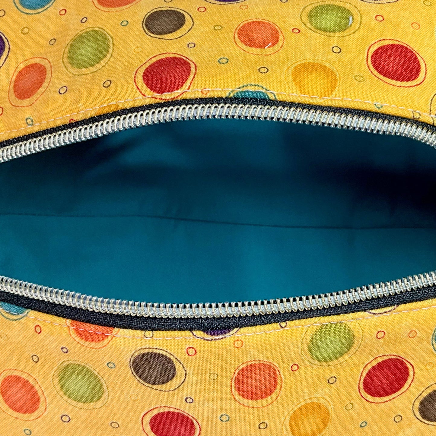 Travel Bags Large Boxed Bottom - Dots & Grids - Premium Cotton