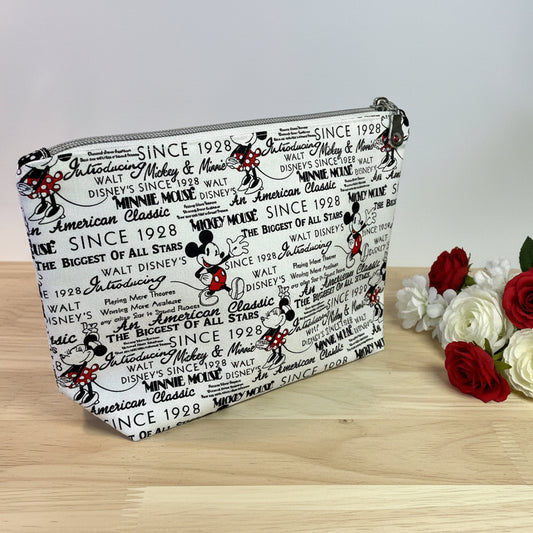 Handcrafted Zippered Bag With Gusset - Novelty - Premium Cotton