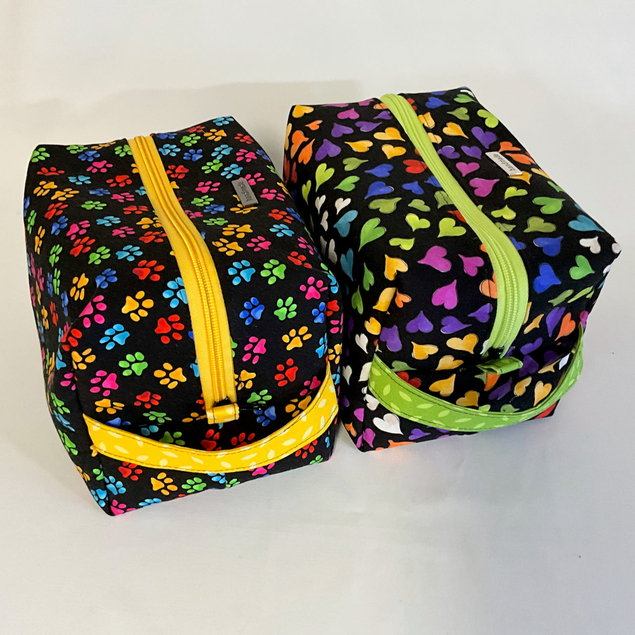 Travel Bags Large Boxed Bottom - Rainbow Bright - Premium Cotton