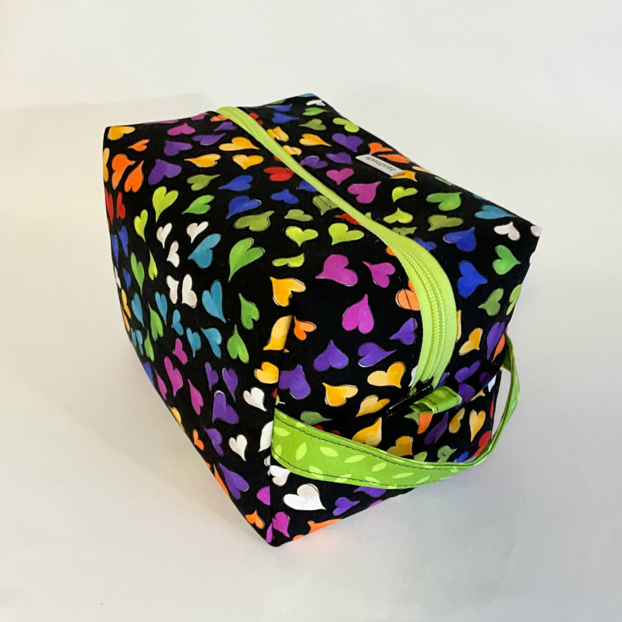 Travel Bags Large Boxed Bottom - Rainbow Bright - Premium Cotton