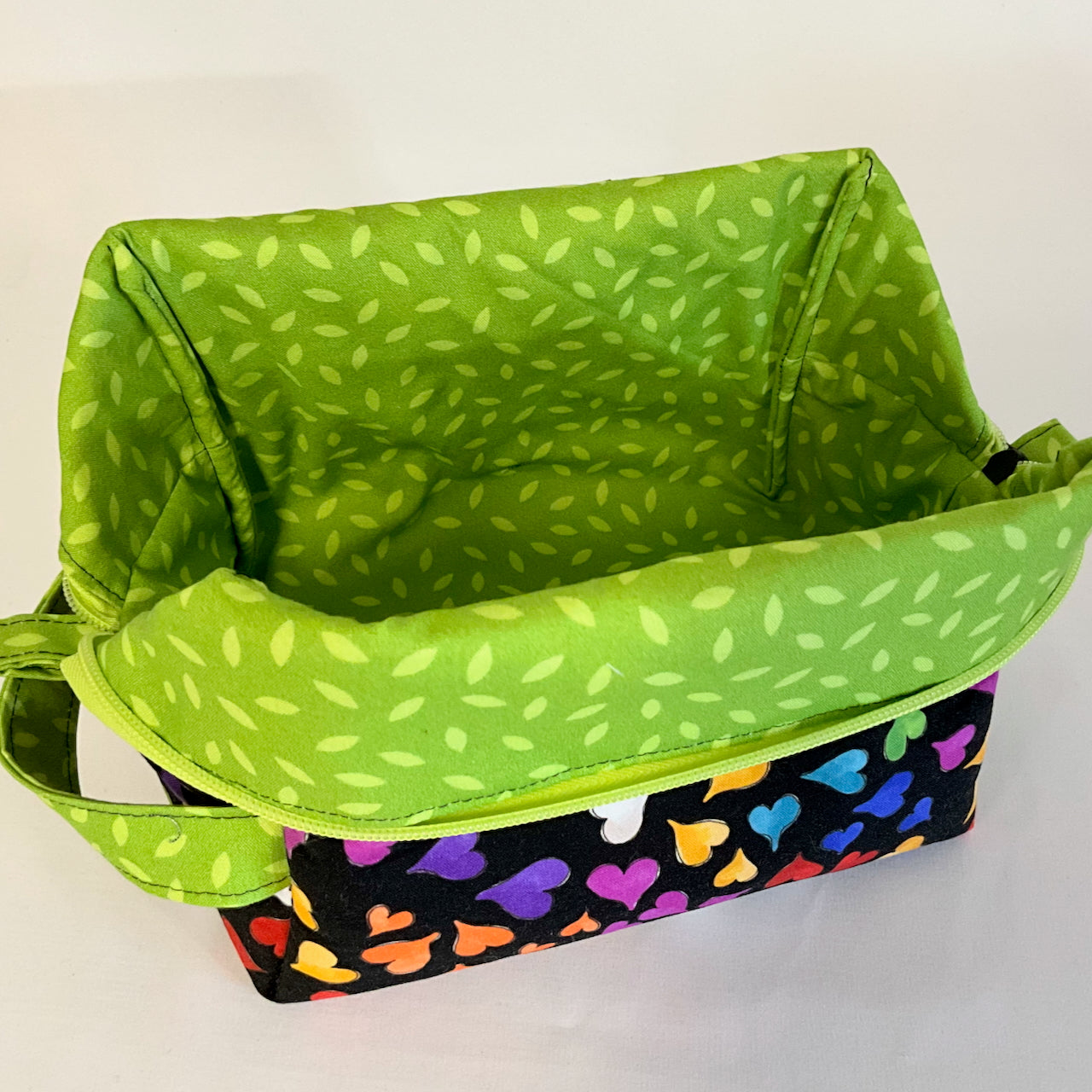 Travel Bags Large Boxed Bottom - Rainbow Bright - Premium Cotton