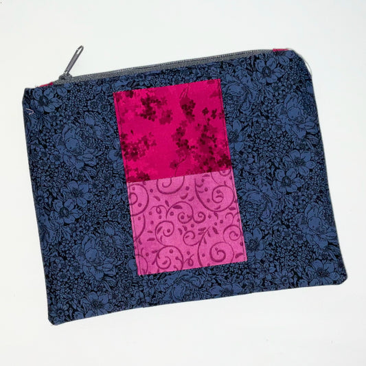 Handcrafted Zippered Pouch - Rainbow/Multicolored