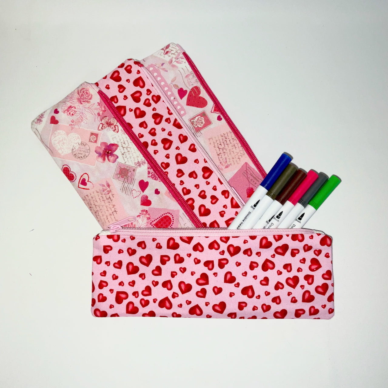 Handcrafted Zippered Pouch - Narrow